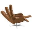 RELAXSESSEL in Leder Karamell  - Edelstahlfarben/Karamell, Design, Leder/Metall (76/119/86cm) - Dieter Knoll
