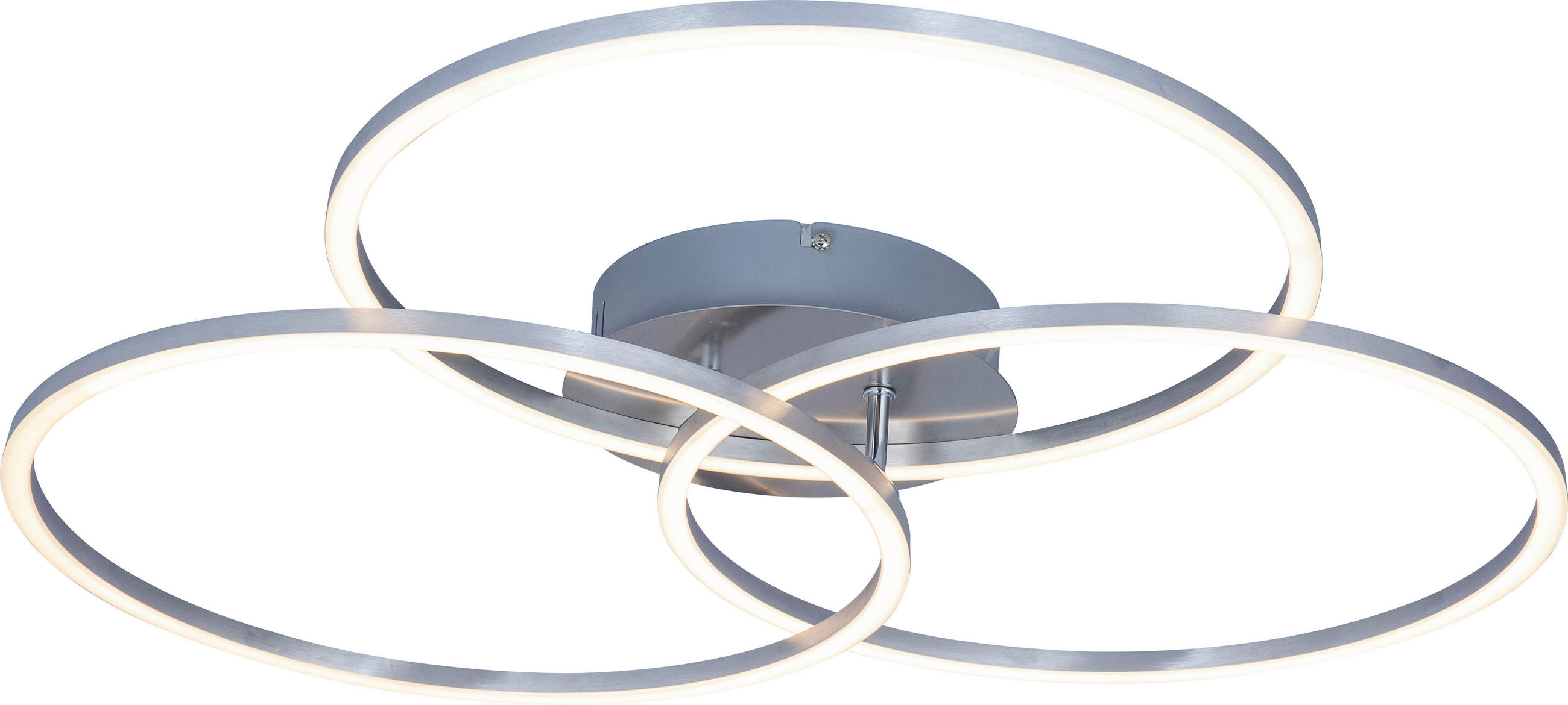LED-DECKENLEUCHTE 71/52/9 cm   - Alufarben, Design, Kunststoff/Metall (71/52/9cm) - Novel
