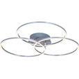LED-DECKENLEUCHTE 71/52/9 cm   - Alufarben, Design, Kunststoff/Metall (71/52/9cm) - Novel