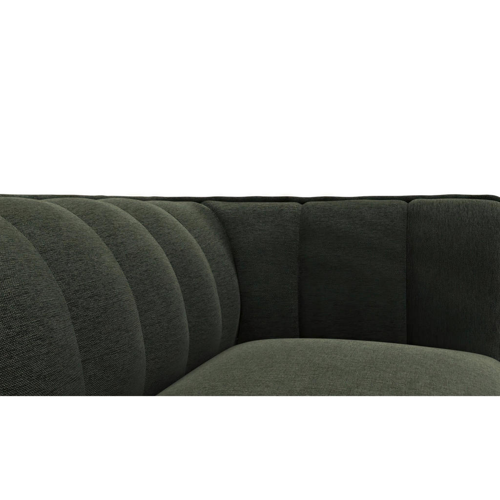 Thumbnail - Livetastic Ecksofa, Waldgrün, Textil, Eiche, vollmassiv, 2,5-Sitzer, Ottomane links, L-Form, 211x149 cm, Reach, Oeko-Tex...