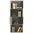 REGALELEMENT in 52/34/26 cm Braun, Schwarz - Schwarz/Braun, Design, Holzwerkstoff (52/34/26cm) - Carryhome