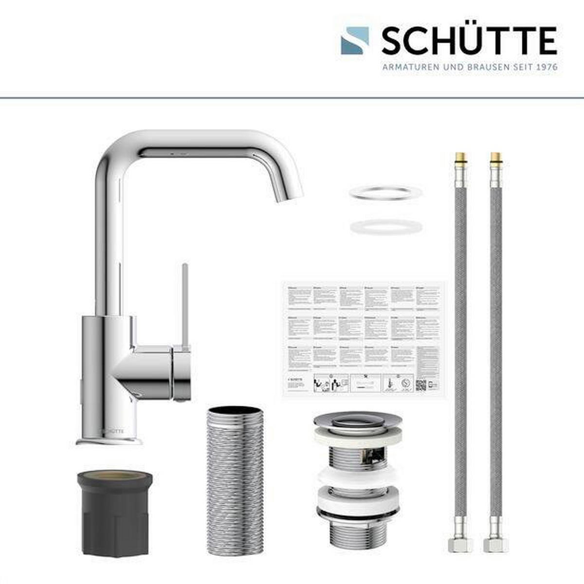 FÜRDŐSZOBAI CSAPTELEP 5/24,5/17,5 cm  - krómszínű, Basics, fém (5/24,5/17,5cm) - Schütte