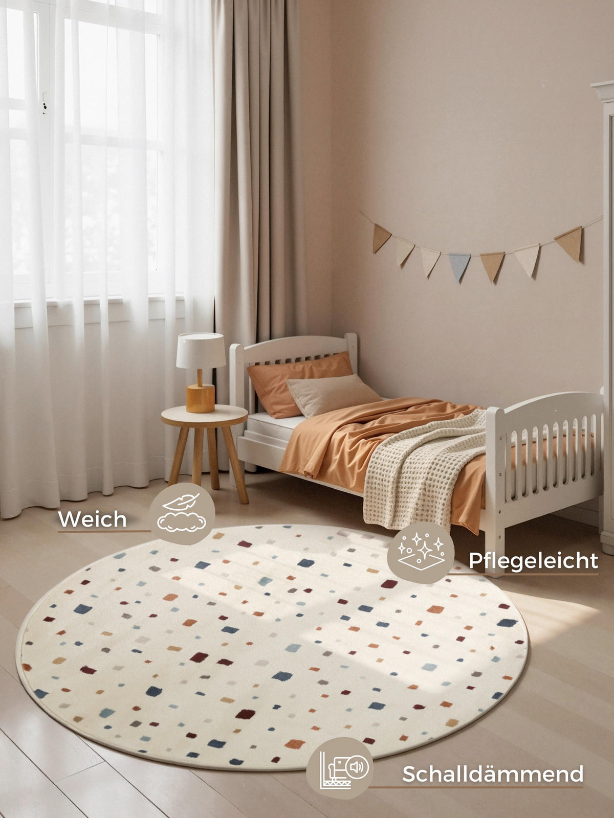 KINDERTEPPICH 160 cm Adventures  - Beige/Multicolor, Design, Kunststoff/Textil (160cm)