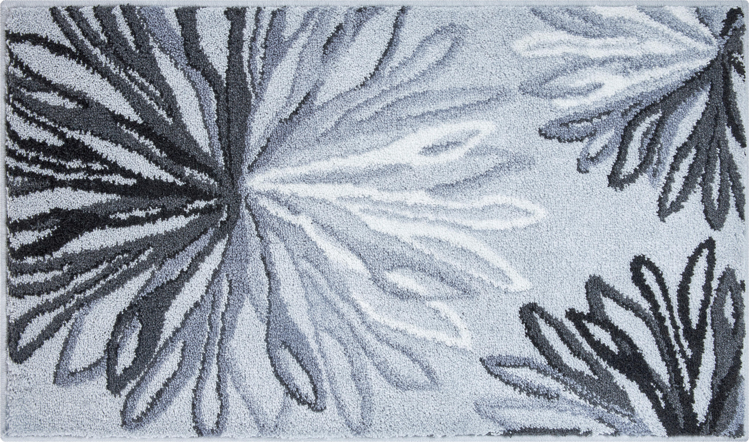 BADTEPPICH Art Anthrazit, Grau 70/120 cm  - Anthrazit/Grau, Basics, Kunststoff/Textil (70/120cm) - Grund