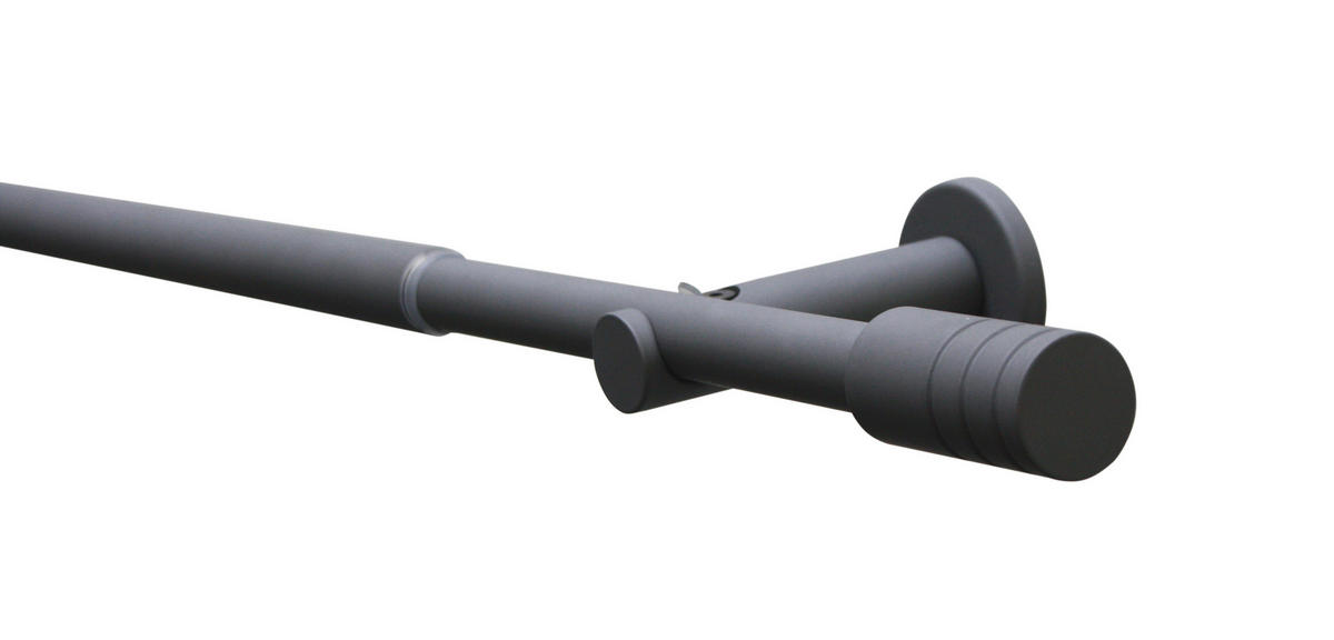 KARNISA   190-340 cm  antracit  - antracit, Basics, kovina (190-340cm) - Gardinia