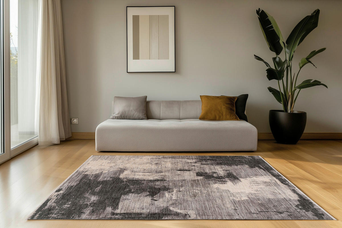 FLACHWEBETEPPICH 120/170 cm Grau  - Grau, Basics, Textil (120/170cm) - Kayoom