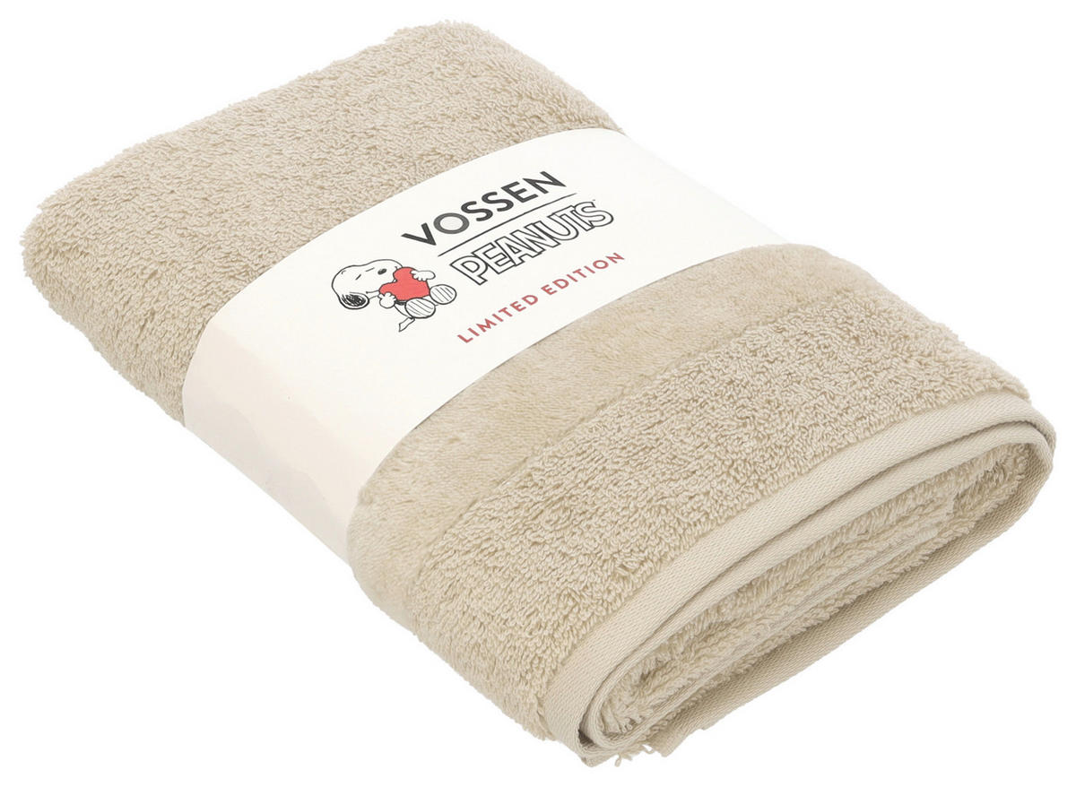HANDTUCH Sleepy Snoopy Beige  - Beige, Basics, Textil (50/100cm) - Vossen