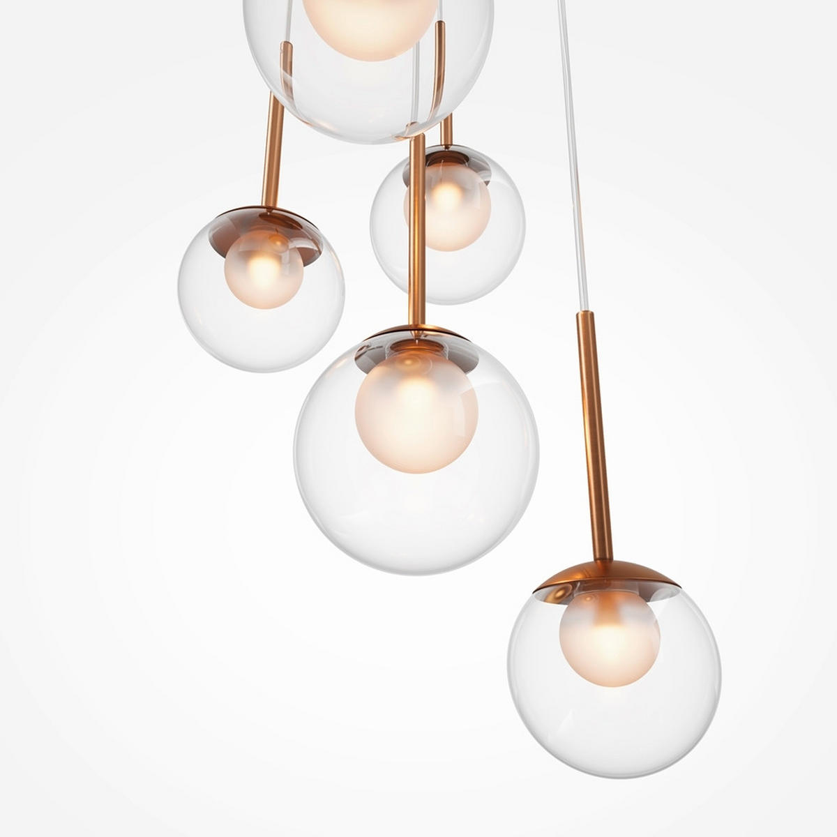 PENDELLEUCHTE 45/64,1 cm    - Goldfarben, Modern, Metall (45/64,1cm) - MAYTONI