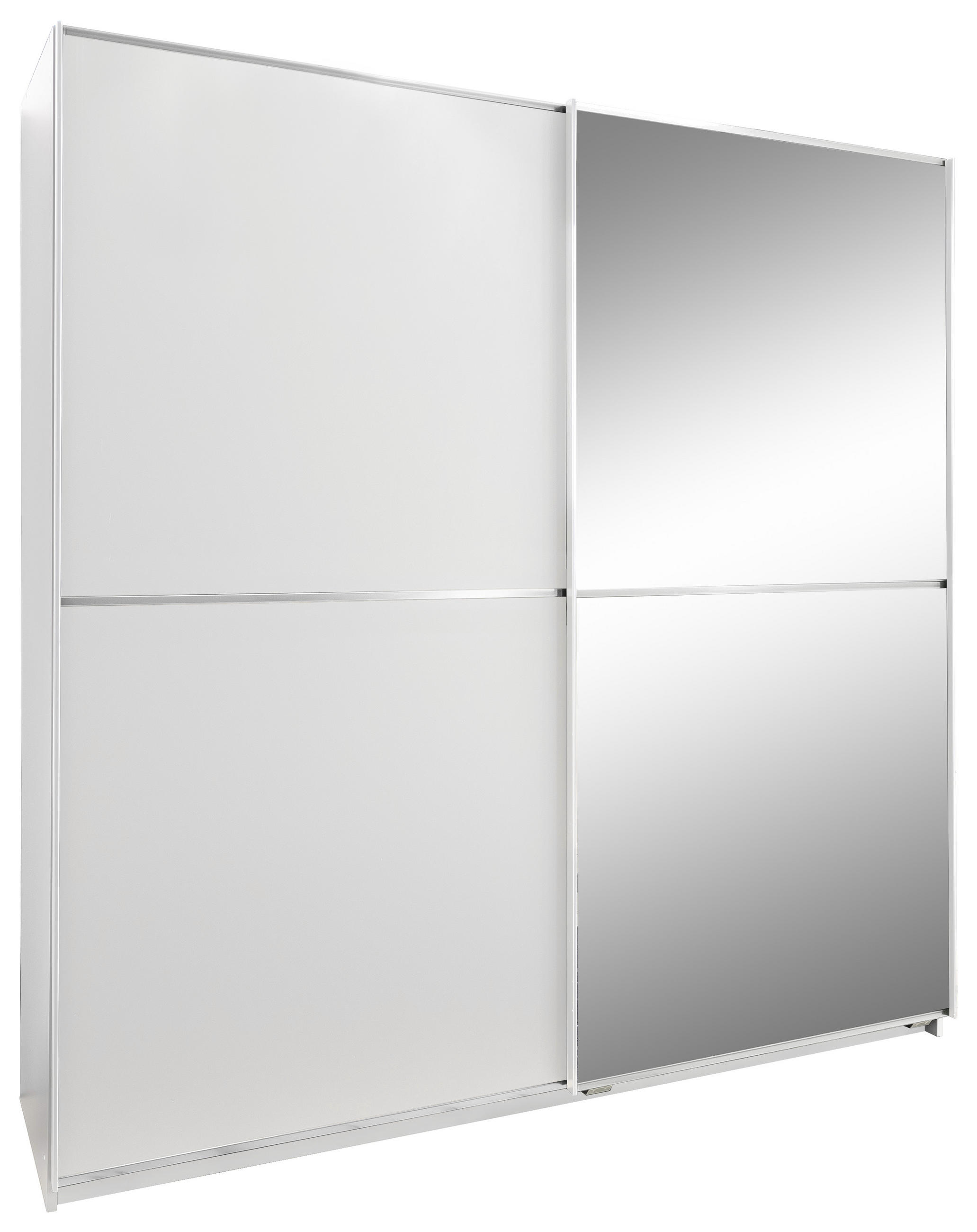 Schwebetürenschrank in Weiß