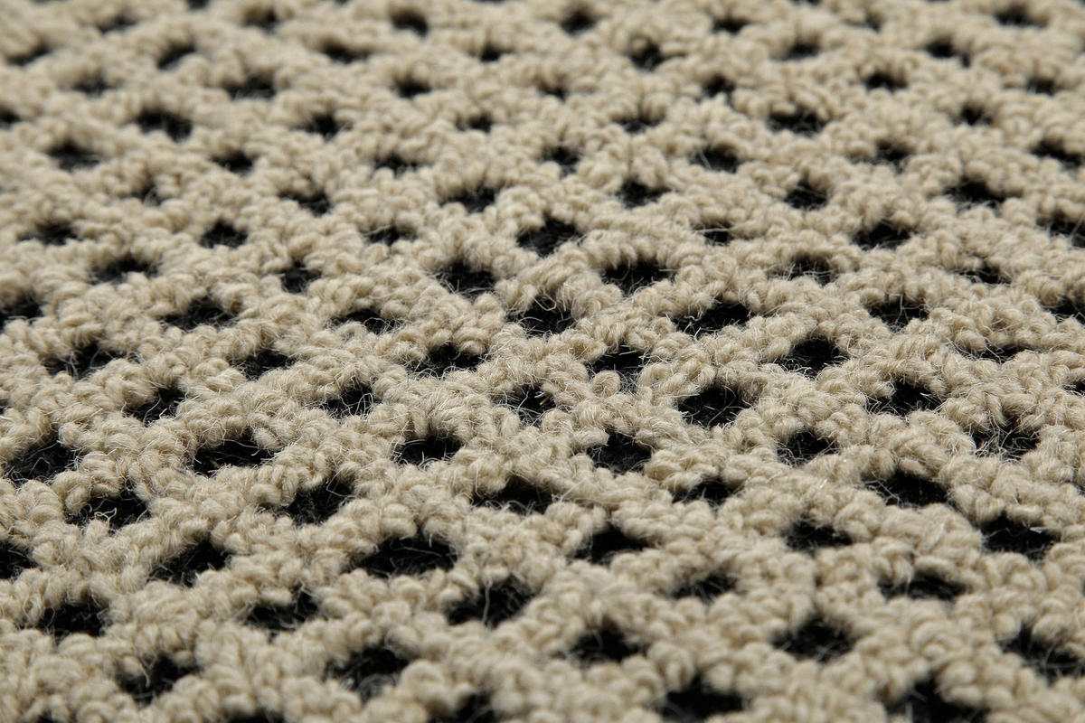 WEBTEPPICH Wohnzimmer 70/140 cm Hamptons Twentynine Schwarz, Sandfarben rechteckig  - Sandfarben/Schwarz, Design, Textil (70/140cm) - WECON HOME