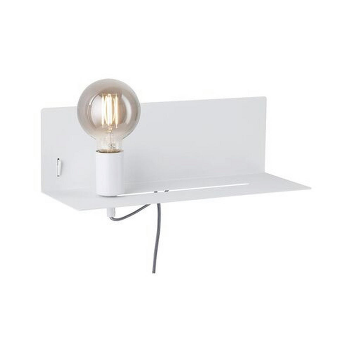WANDLEUCHTE Devara 40/13 cm   - Weiß, LIFESTYLE, Metall (40/13cm) - Paulmann