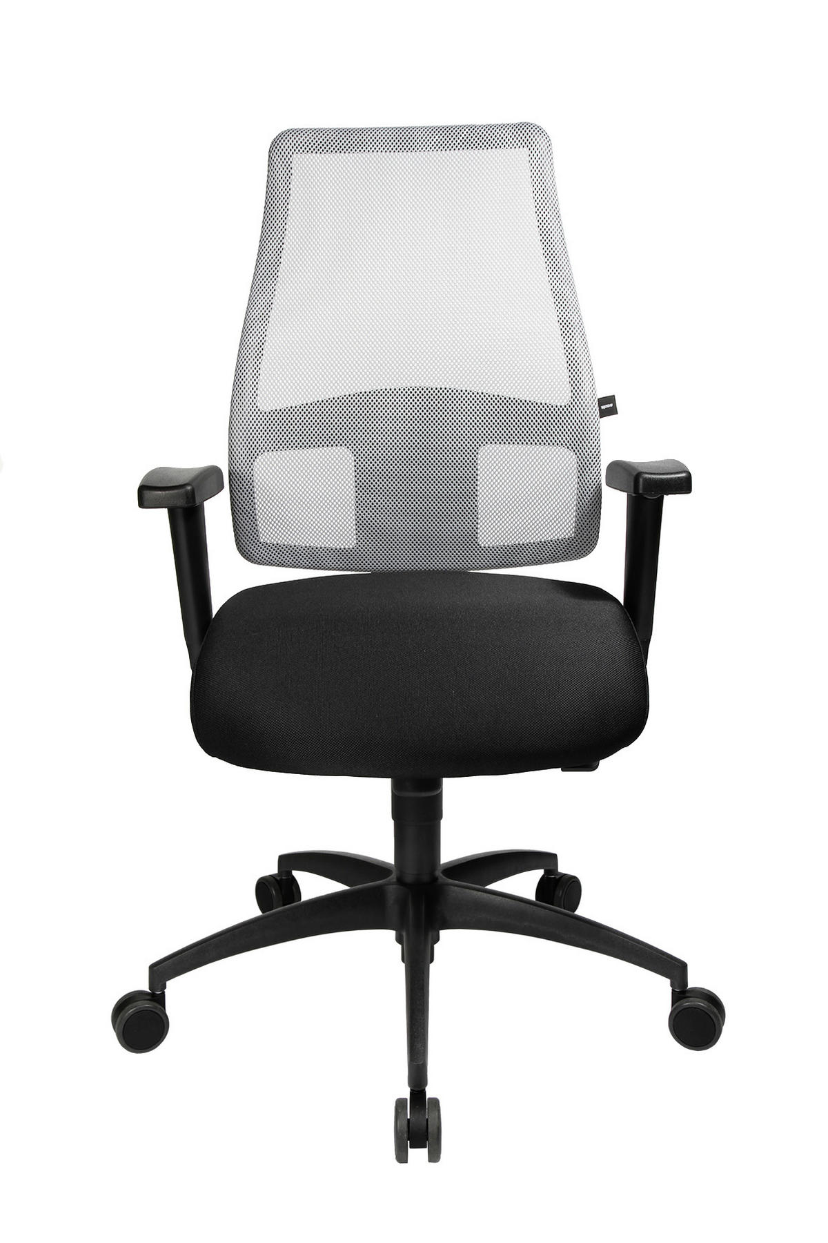 DREHSTUHL Flachgewebe Grau, Schwarz  - Schwarz/Grau, Design, Kunststoff/Textil (48/113-118/42-47cm) - Topstar