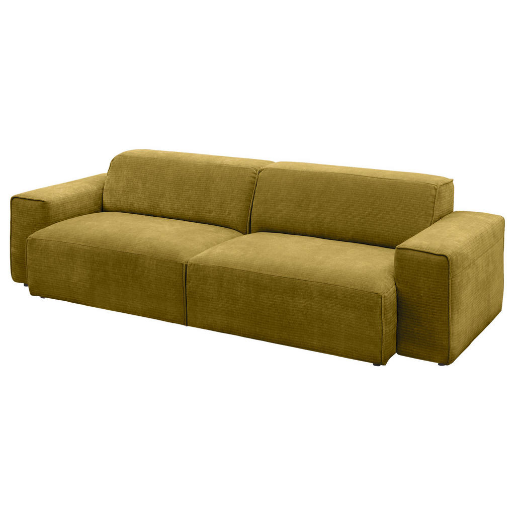 Thumbnail - Pure Home Lifestyle Bigsofa, Dunkelgelb, Textil, 3-Sitzer, 238x71x101 cm, Blauer Engel, Goldenes M, Oeko-Tex® Standard 1...