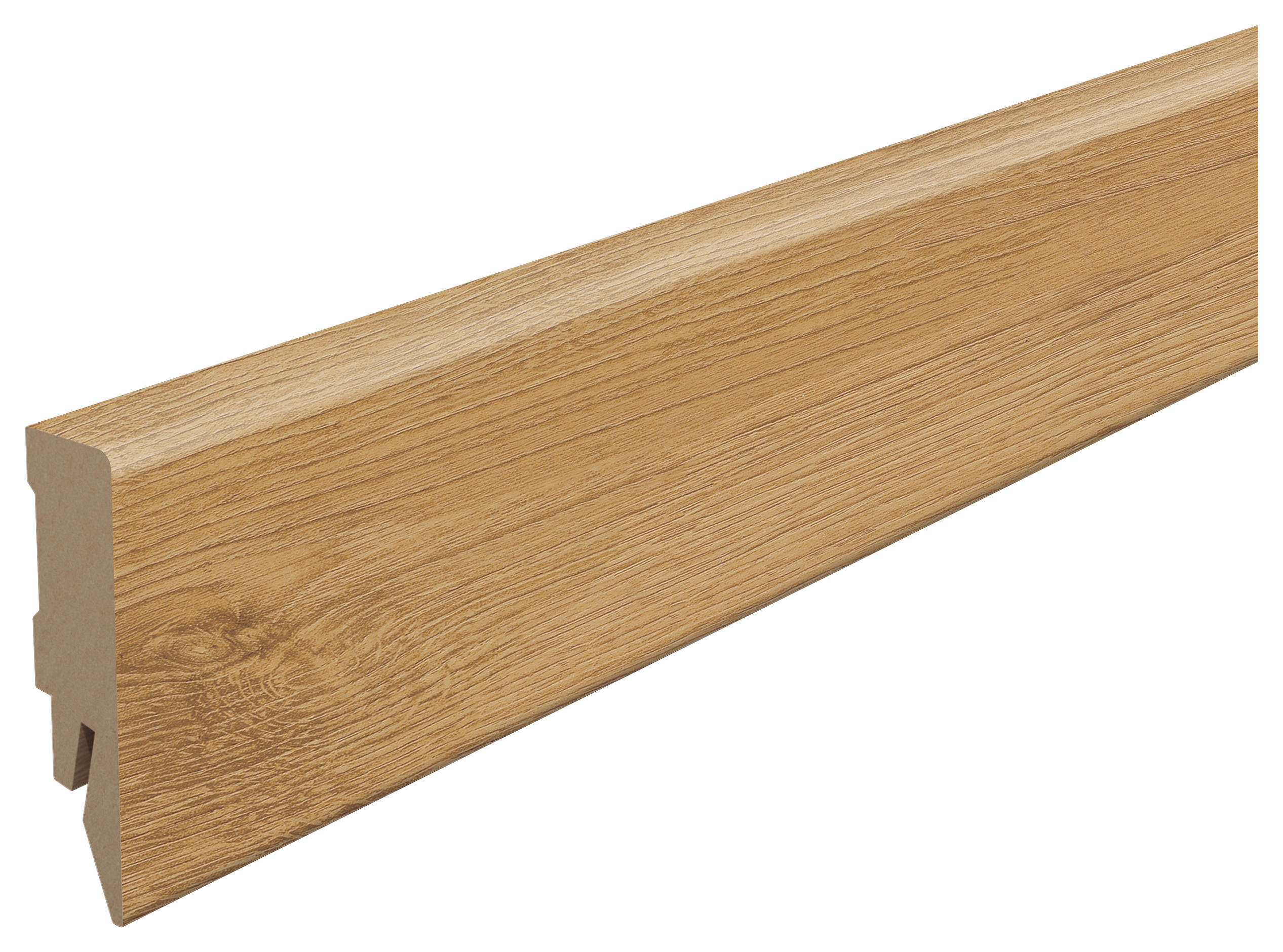 Egger Holzwerkstoffe Sockelleiste Kubische Leiste Braun 1.4x5.8x240 cm