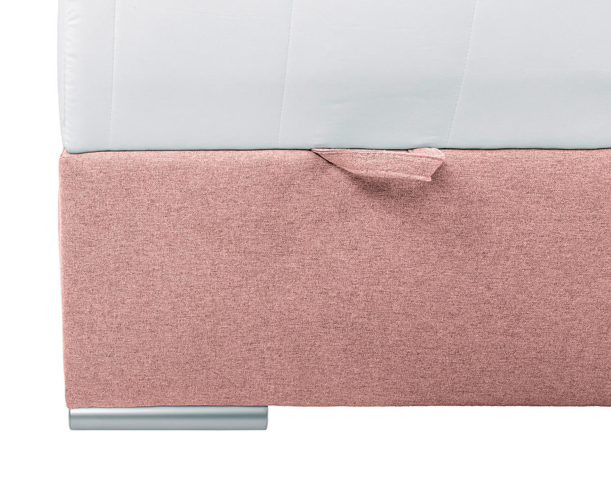 BOX KREVET BEZ OPRUGA 90/200 cm     ružičasta  - boja hroma/ružičasta, Konvencionalno, tekstil/plastika (90/200cm) - Carryhome