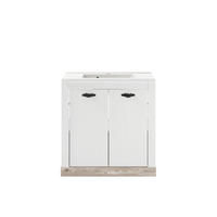 WASCHTISCHKOMBI  - Schwarz/Weiß, Design, Naturmaterialien/Holzwerkstoff (82/85/47cm) - MID.YOU