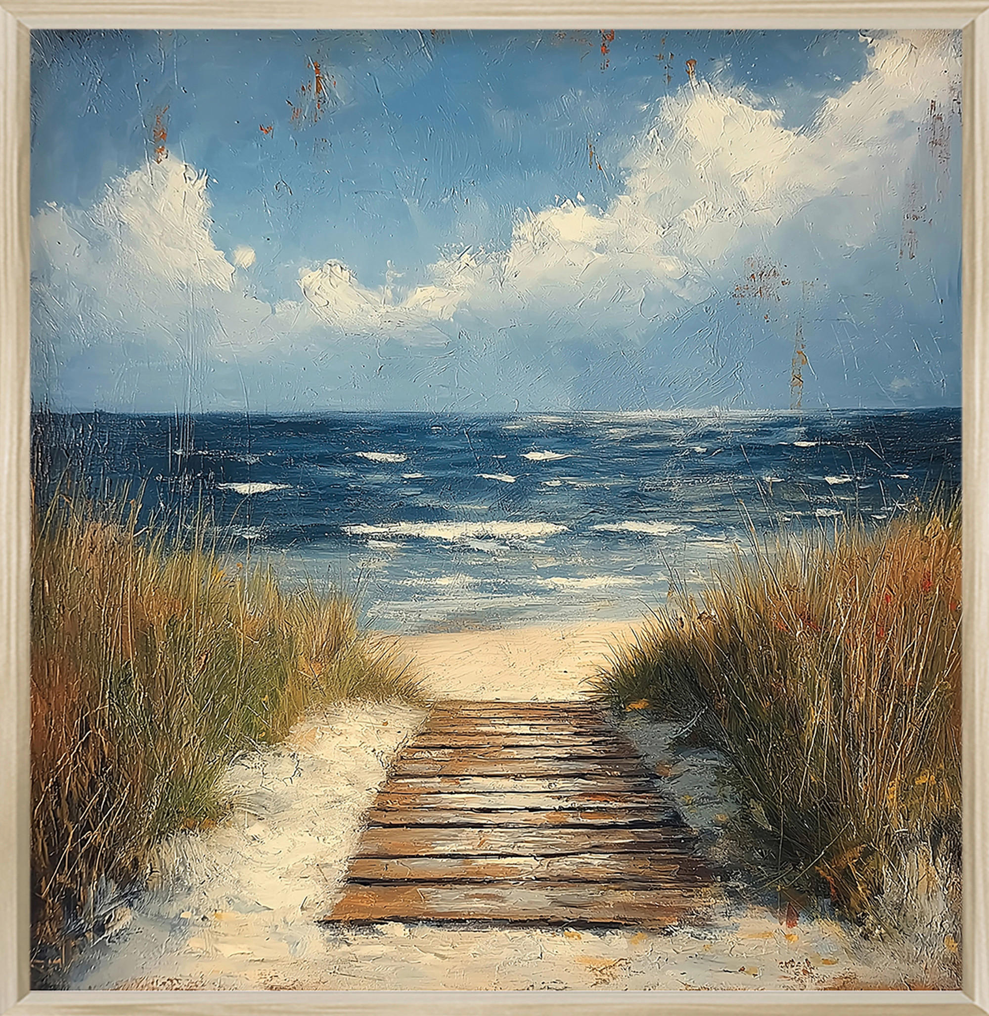 Euroart Metallbild Baltic Sea I Mehrfarbig 30x30x2 cm