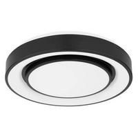 LED-DECKENLEUCHTE  38/7.5 cm    - Opal/Schwarz, Design, Kunststoff/Metall (38/7.5cm) - Globo