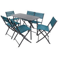 GARTENSET  7-teilig  - Türkis/Schwarz, Modern, Kunststoff/Textil - Ambia Garden