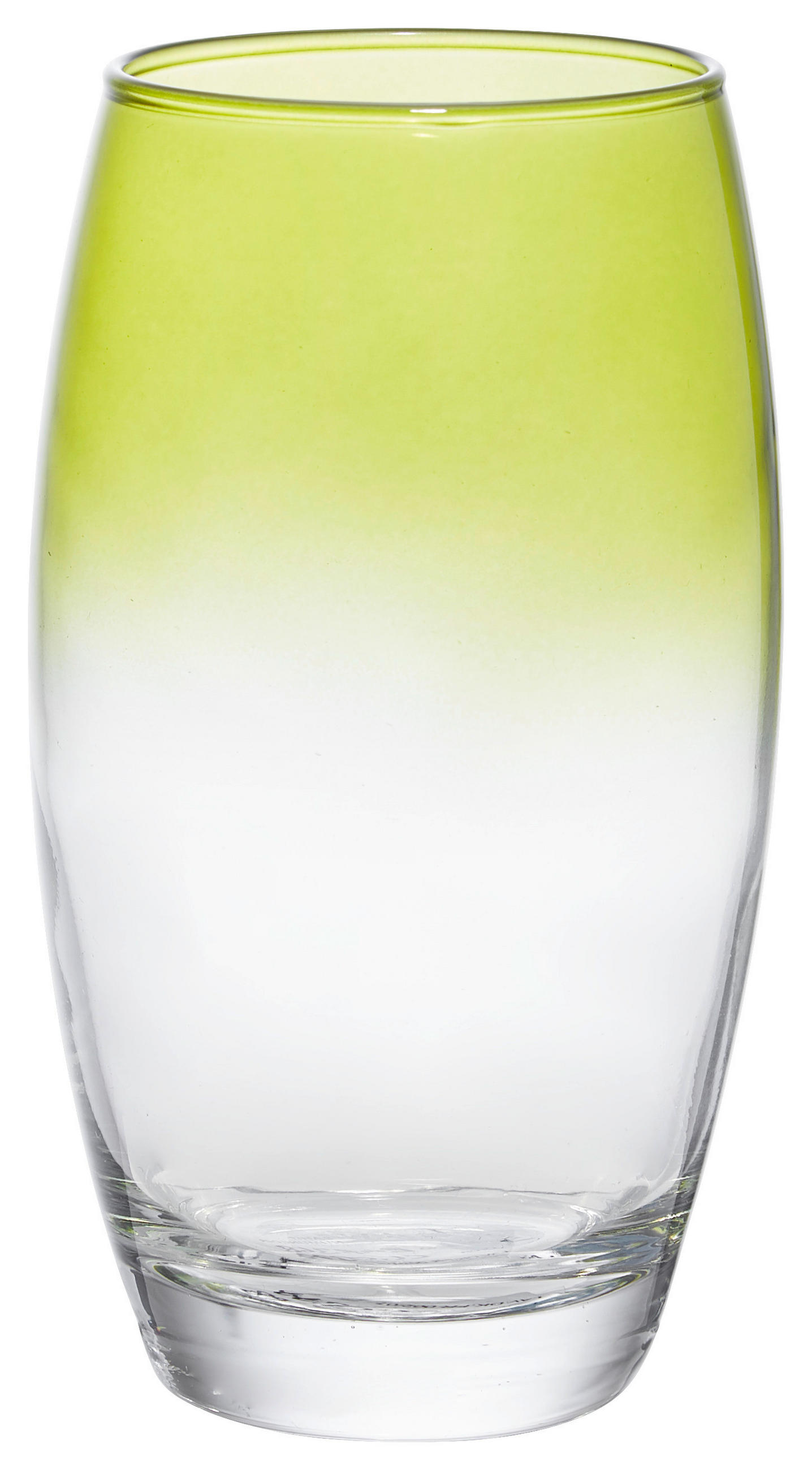 LONGDRINKGLAS 510 ml - Klar/Grün, Trend, Glas (6,6cm) - Homeware