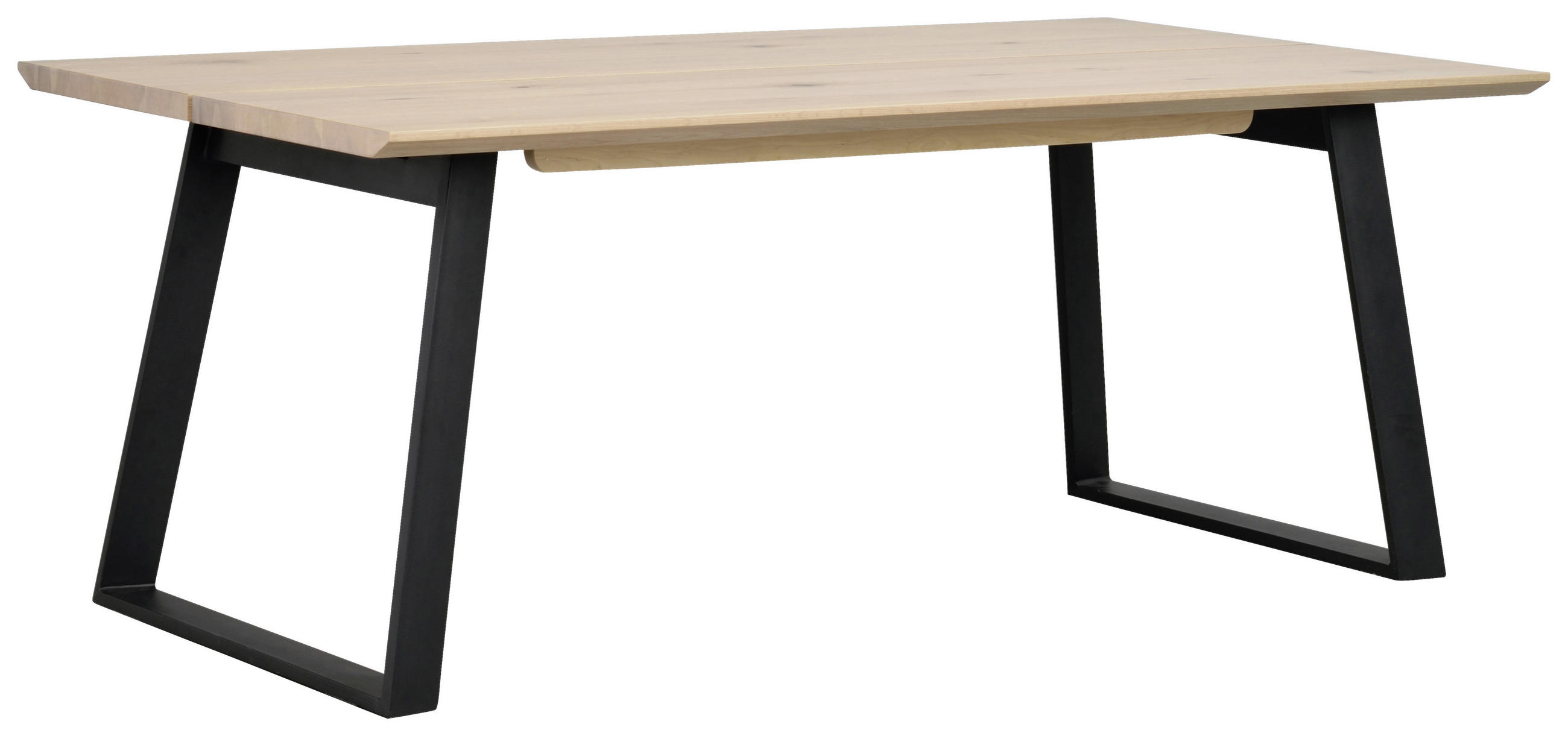MATBORD i trä, metall 210/95/75 cm   - vit/svart, Design, metall/trä (210/95/75cm) - Rowico