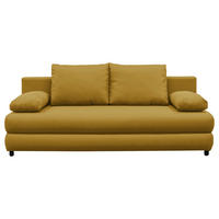 SCHLAFSOFA Webstoff Gelb  - Gelb/Schwarz, Design, Kunststoff/Textil (200/88/87cm) - P & B