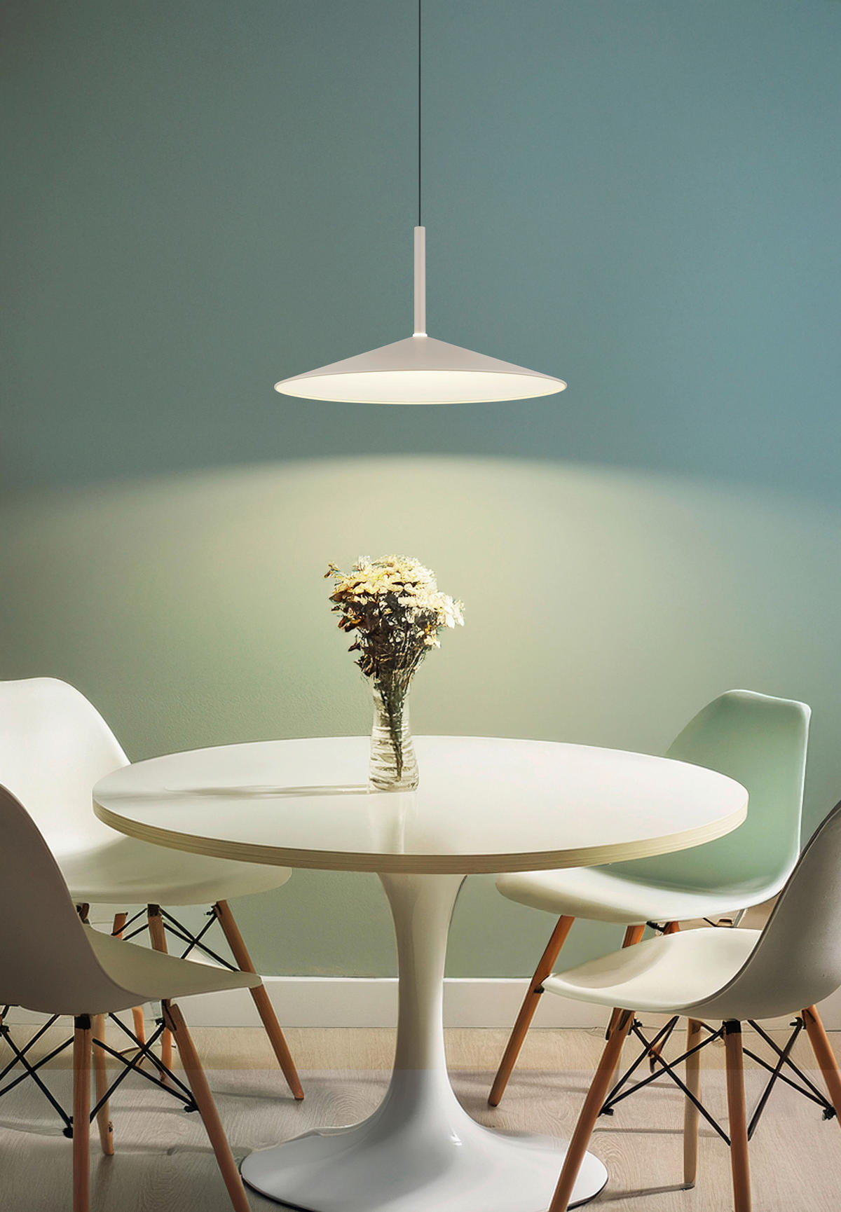 LED-HÄNGELEUCHTE Lampone 47,5/150 cm  - Sandfarben/Opal, Design, Kunststoff/Metall (47,5/150cm) - Globo