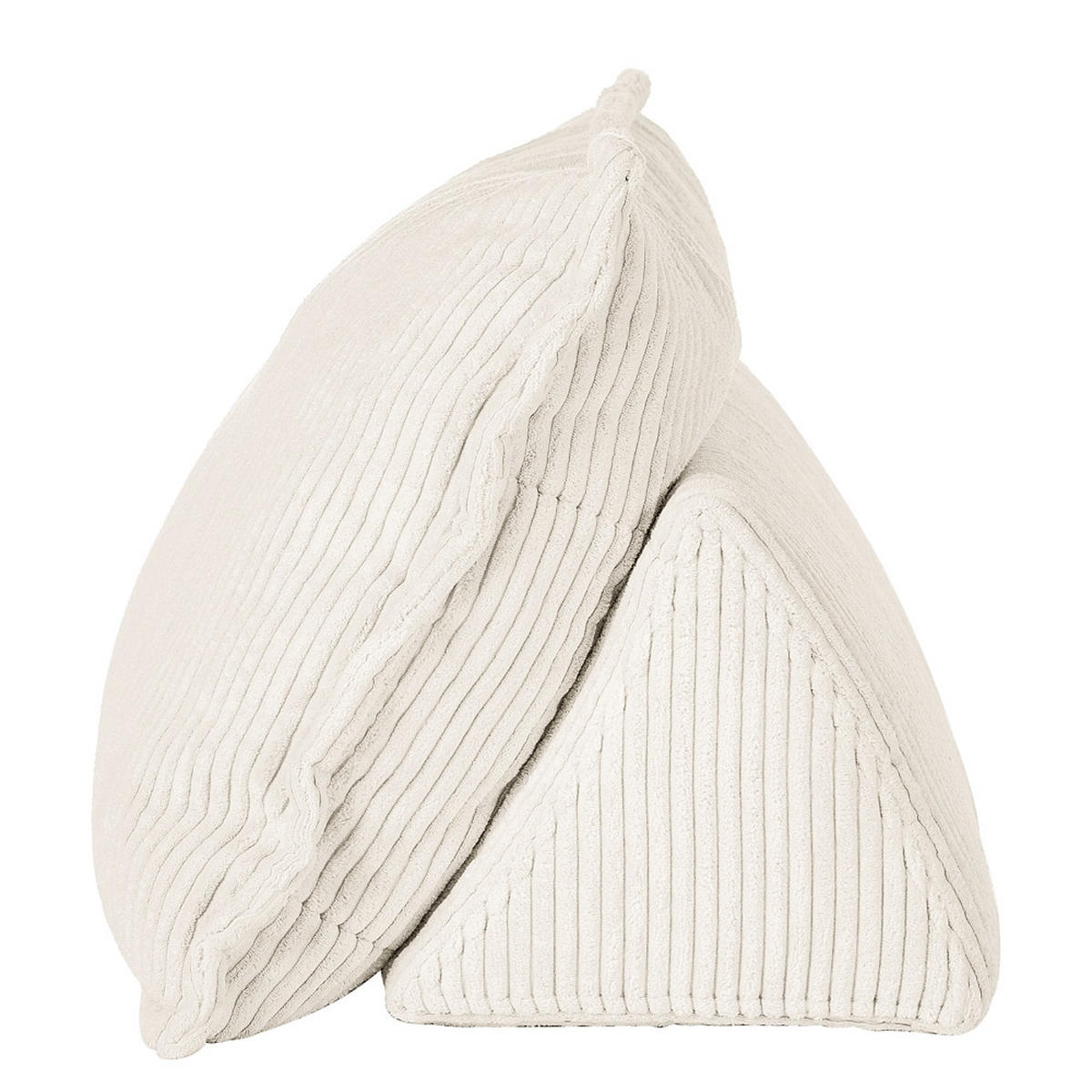 RÜCKENKISSEN   83/25/42 cm  - Weiss, Modern, Textil (83/25/42cm) - Trendmanufaktur
