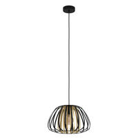 VISEČA SVETILKA  Encinitos      37,5/110 cm     1X40W W E27 - črna/barve medenine, Basics, kovina (37,5/110cm)
