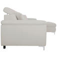 ECKSOFA Greige Flachgewebe  - Chromfarben/Greige, KONVENTIONELL, Textil/Metall (268/175cm) - Carryhome