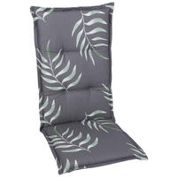 SZÉKPÁRNA antracit, zöld levelek  - antracit/zöld, Basics, textil (50/120cm)
