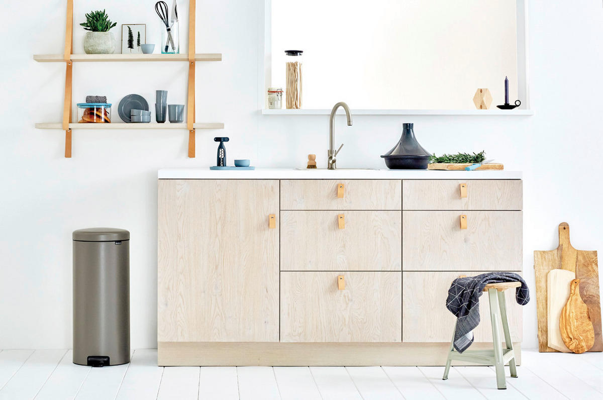 KANTA ZA SMEĆE  30 l   - platinasta, Osnovno, metal/plastika (29.3/67.9/38cm) - Brabantia