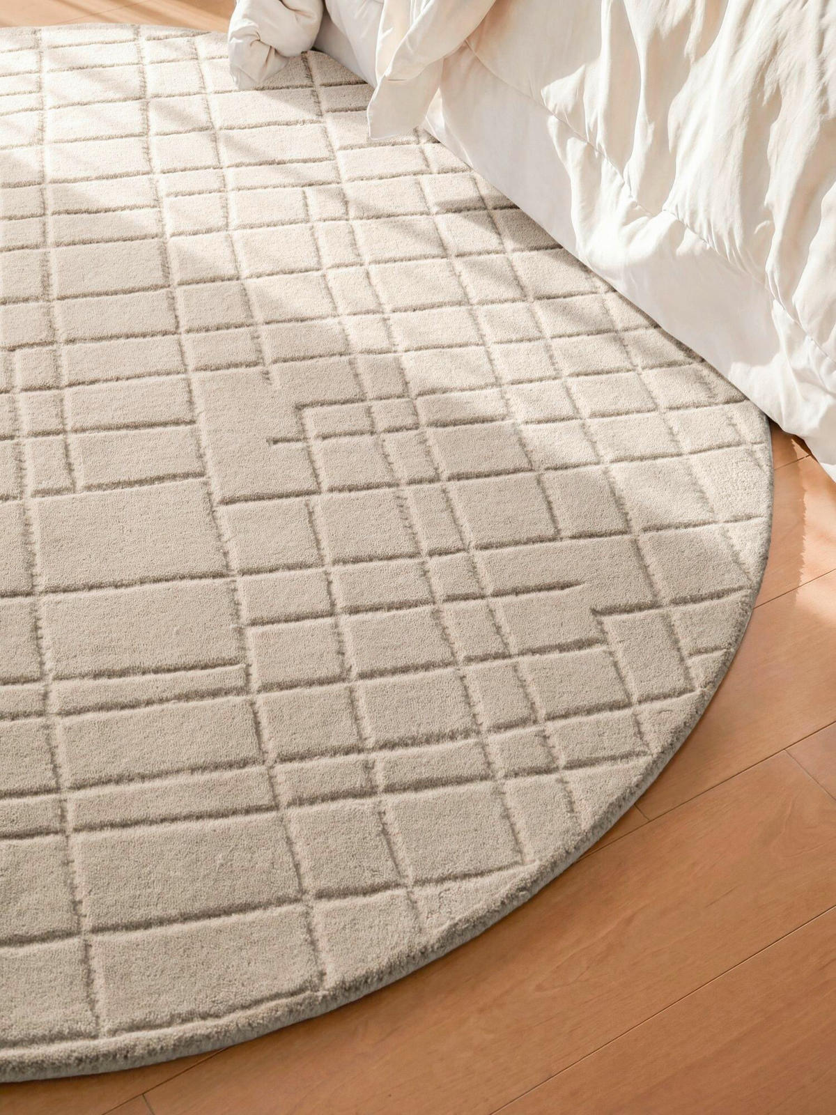 WOLLTEPPICH Wohnzimmer 200 cm Kollektion 1890 Kenso Beige rund  - Beige, Basics, Textil (200cm) - Villeroy & Boch