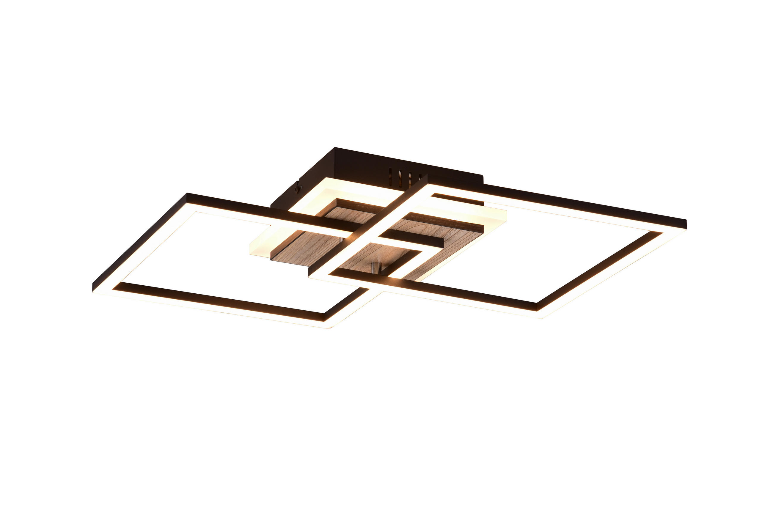 LED-DECKENLEUCHTE 57,5/35,5/8 cm   - Braun, Basics, Kunststoff (57,5/35,5/8cm)
