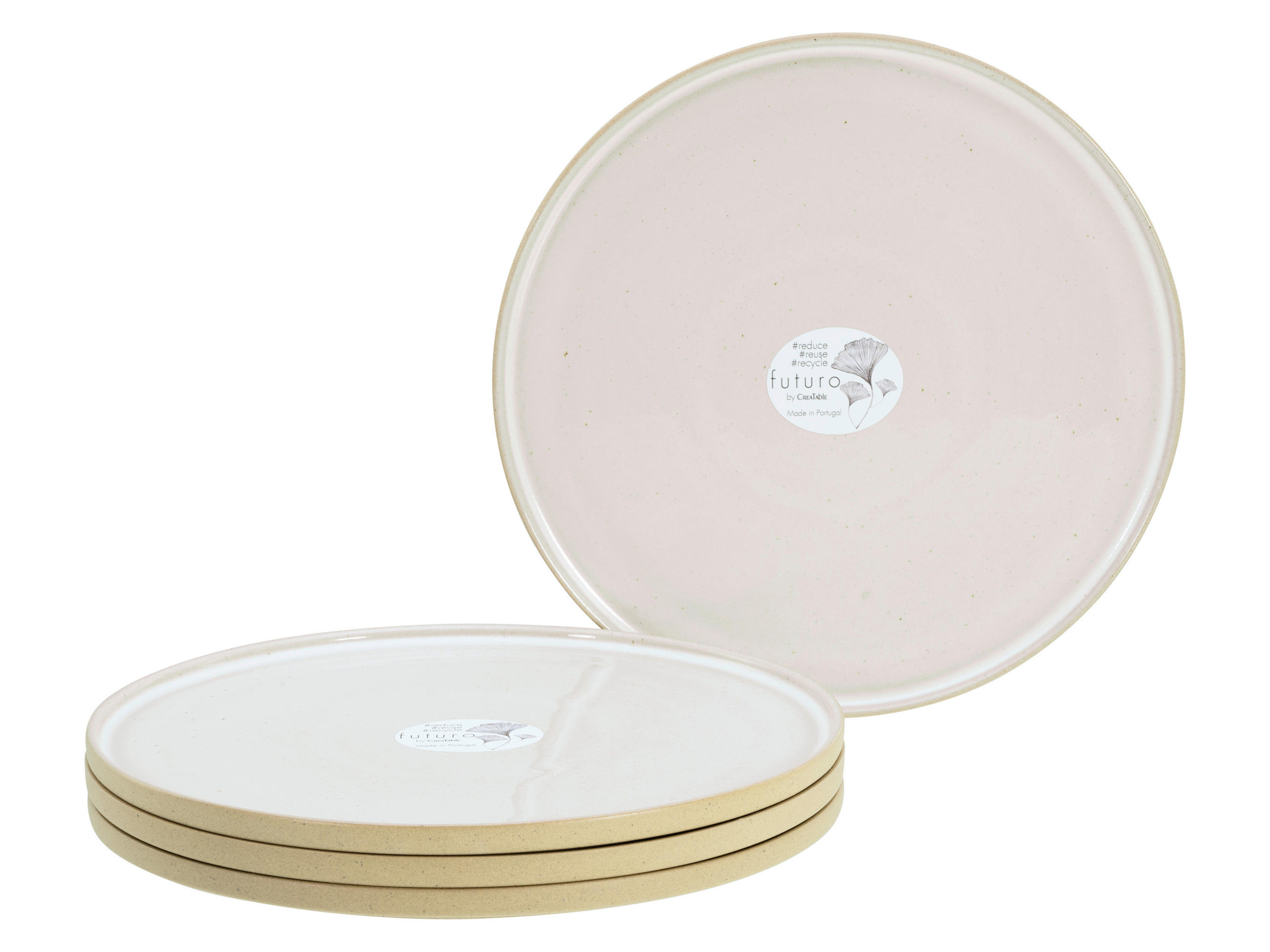 SPEISETELLERSET Weiß, Beige Futuro  - Beige/Weiß, Basics, Keramik (28,5/28,5/13cm) - Creatable