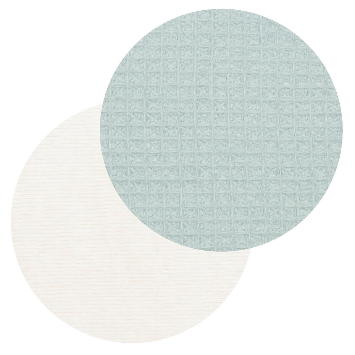 KUSCHELNEST babybay Kuschelnest Waffelpiqué  90/50/13 cm   - Hellblau, Basics, Textil (90/50/13cm) - Babybay