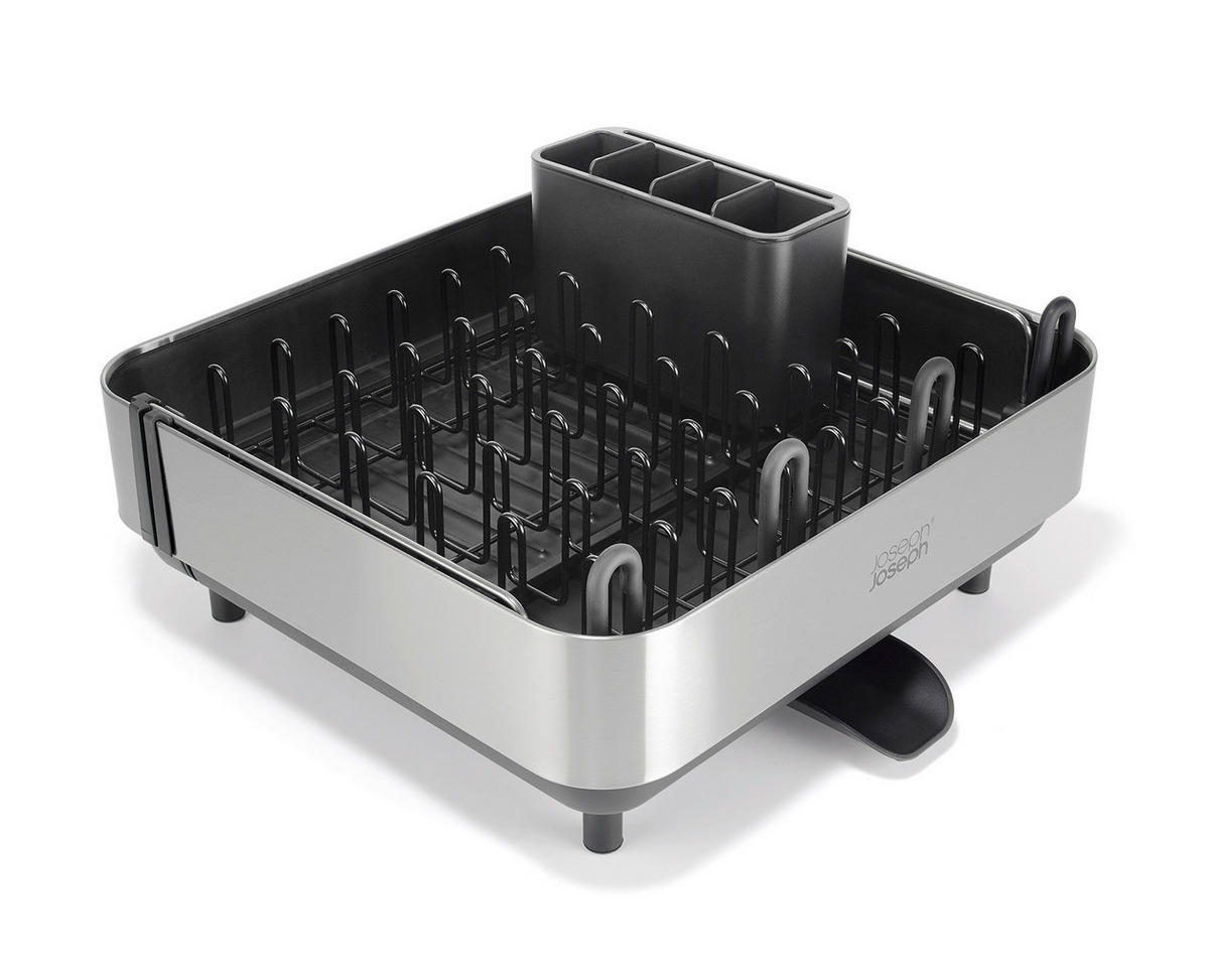 OCEĐIVAČ POSUĐA Extend  - boja nerđajućeg čelika/crna, Osnovno, metal/plastika (35,5-68/35,5/17cm) - Joseph Joseph