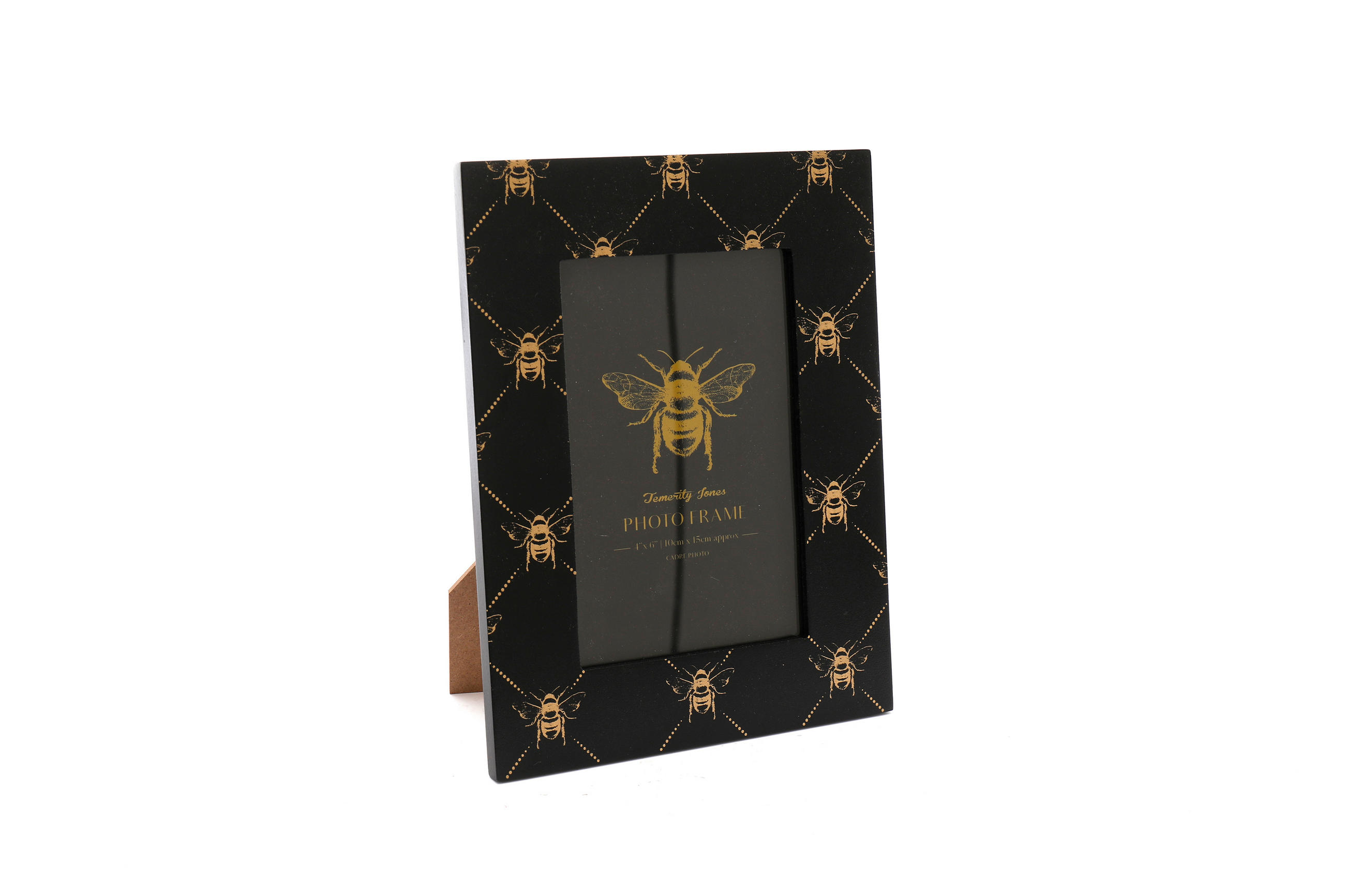 RAMĂ PENTRU POZE  - auriu/negru, Basics, material pe bază de lemn (16/21/1.5cm)