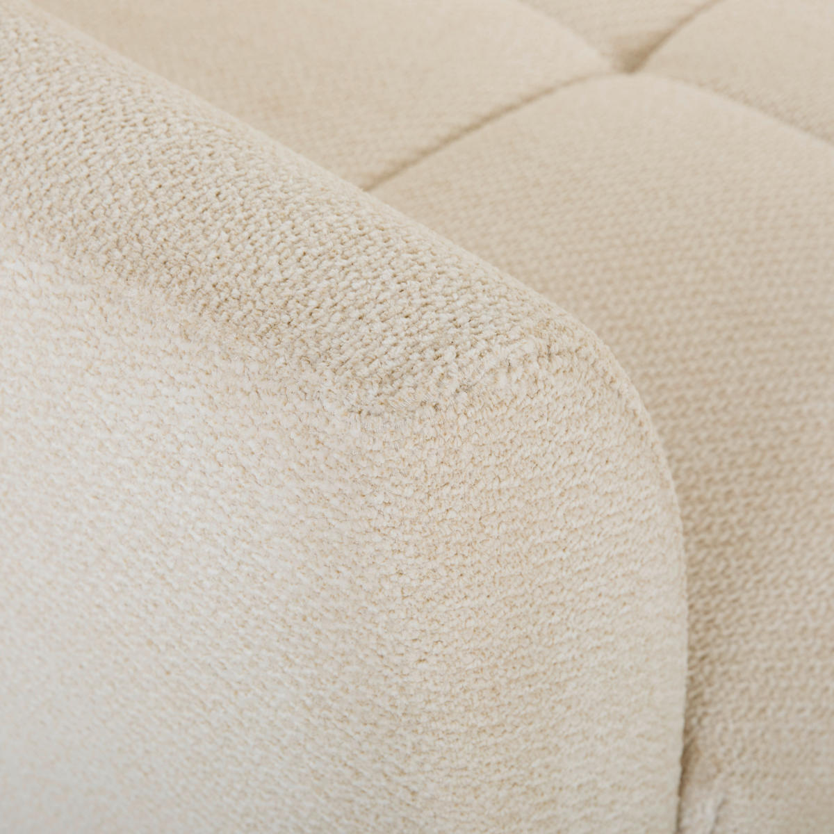 ECKSOFA Creme Webstoff  - Buchefarben/Creme, KONVENTIONELL, Holz/Textil (294/169cm) - Carryhome
