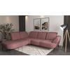 ECKSOFA in Chenille Aubergine  270/302 cm  - Aubergine/Schwarz, MODERN, Textil/Metall (270/302cm) - Sit & More