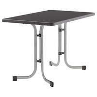 GARTENKLAPPTISCH 115/70/72 cm Metall rechteckig  - Anthrazit/Graphitfarben, Basics, Kunststoff/Metall (115/70/72cm) - Sieger