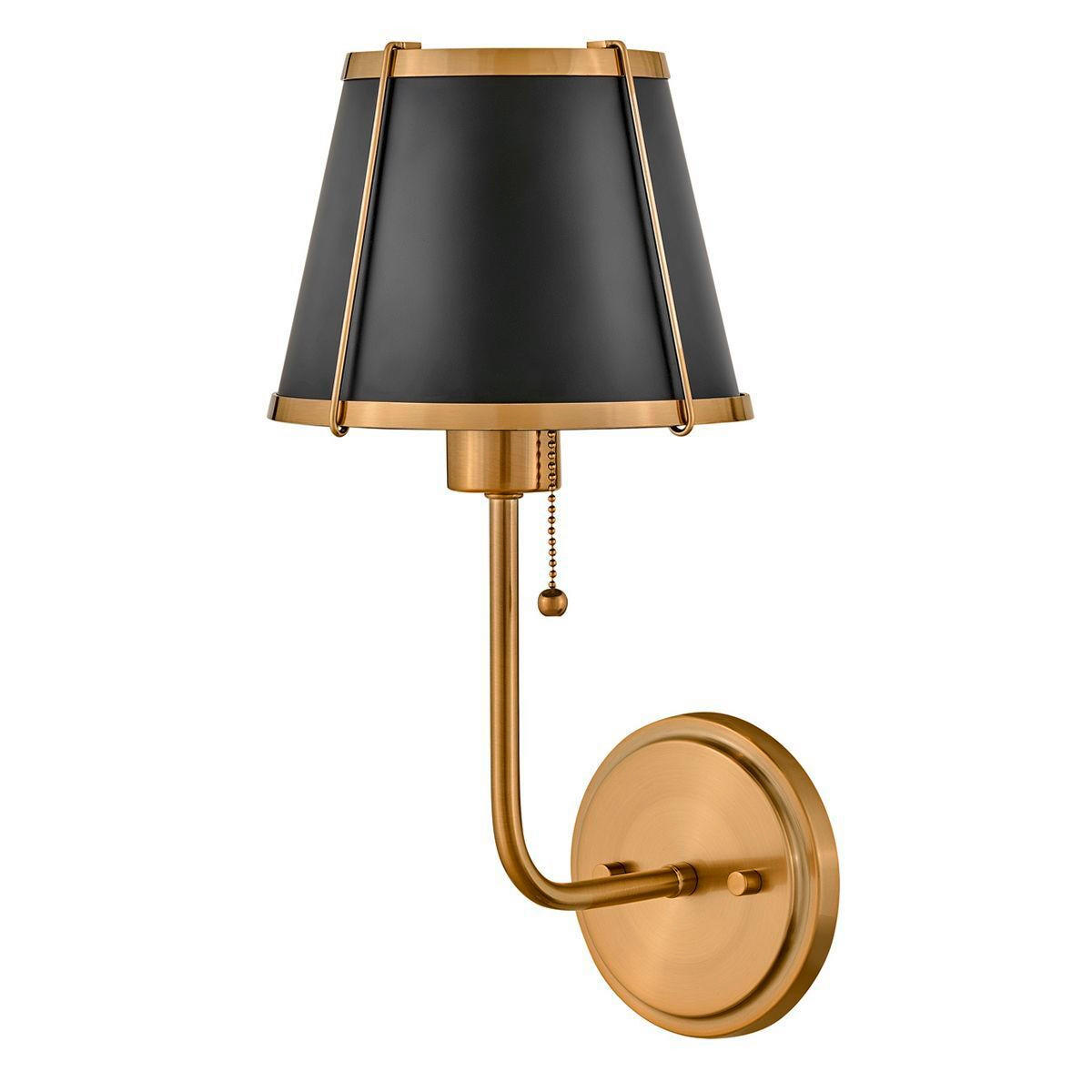 WANDLEUCHTE - Goldfarben/Schwarz, Konventionell, Metall (40/18,4/22,2cm)