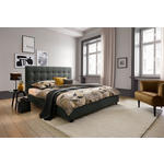 POLSTERBETT Lattenrost 180/200 cm  in Anthrazit  - Anthrazit, MODERN, Holz/Textil (180/200cm) - Carryhome