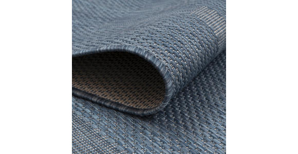 FLACHWEBETEPPICH 200/200 cm Relax Blau - Blau, Basics, Textil (200/200cm) - Novel