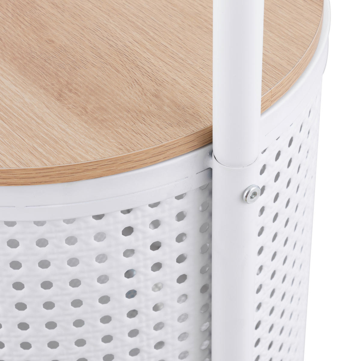 GARDEROBENSTÄNDER in Weiß, Eichefarben 70/174,5/36 cm   - Eichefarben/Weiß, Design, Holzwerkstoff/Kunststoff (70/174,5/36cm) - MID.YOU