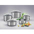 KOCHTOPFSET 5-teilig - Basics, Glas/Metall - FISSLER