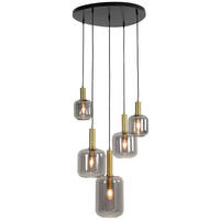 HÄNGELEUCHTE 66/80 cm   - Bronzefarben, Design, Glas (66/80cm) - Light & Living