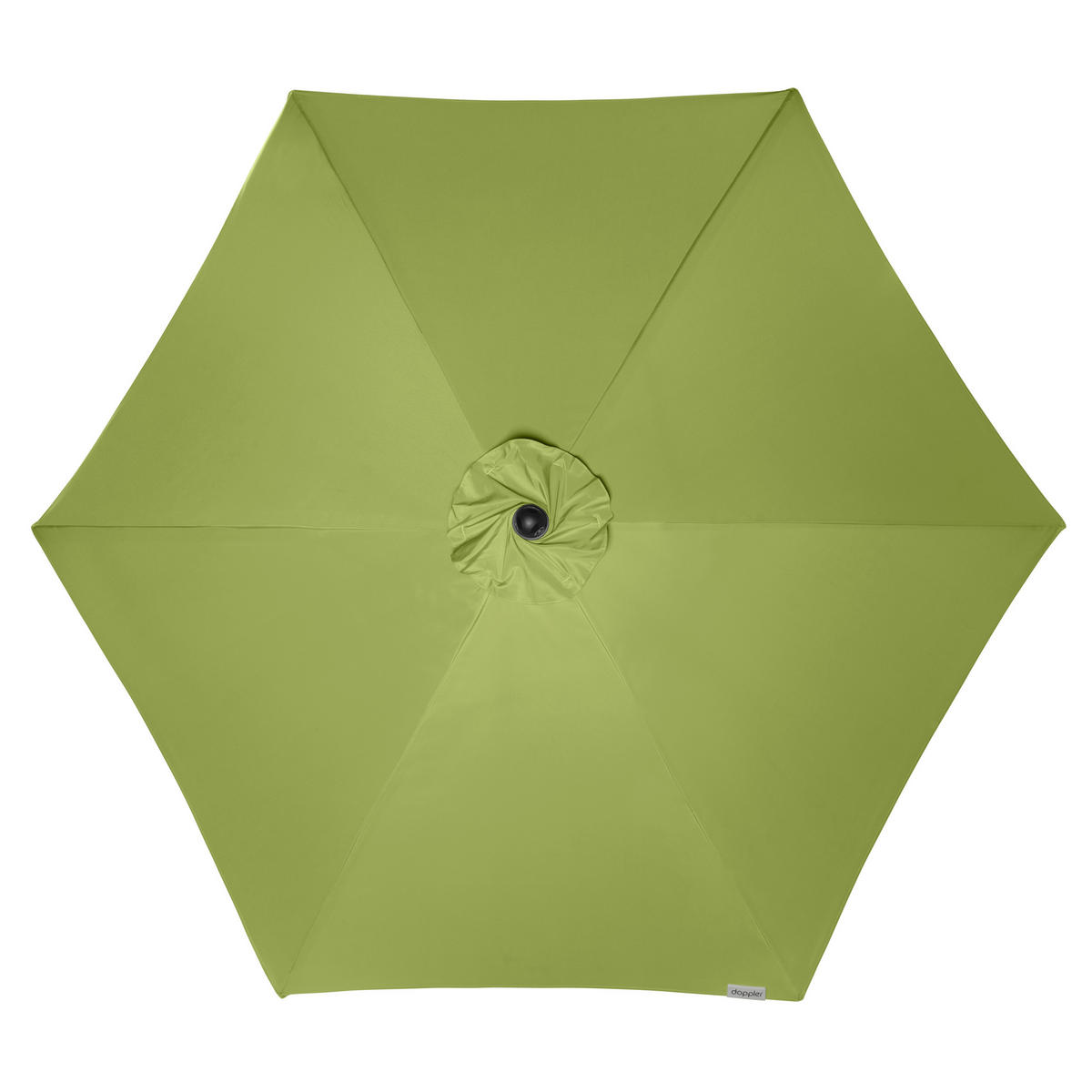 SONNENSCHIRM 320 cm Grün  - Silberfarben/Grün, Design, Textil/Metall (320cm) - Doppler