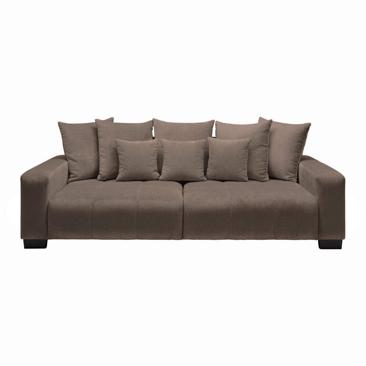 BIG SOFFA i gråbrun  - gråbrun/svart, Modern, trä (246/93/124cm) - MID.YOU