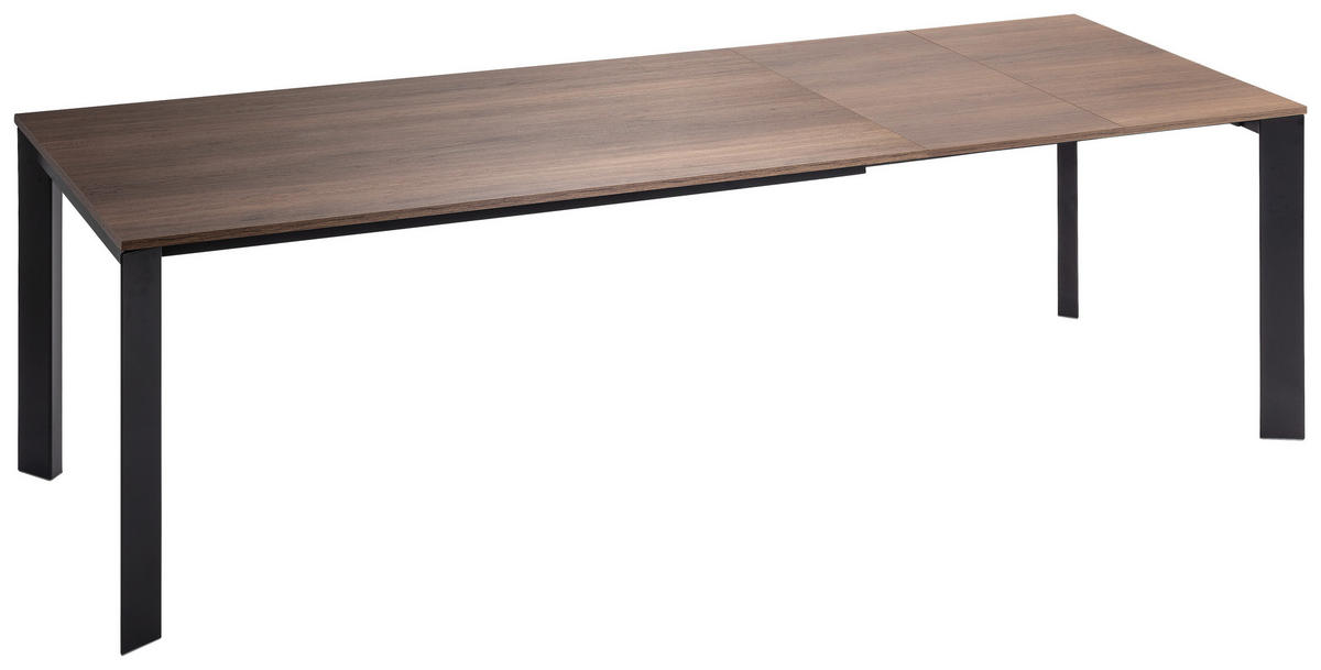 STOL ZA BLAGOVAONICU  boje hrasta, brončane boje  metal, drvni materijal      - brončane boje/boje hrasta, Design, drvni materijal/metal (140-200/90/75cm) - Novel